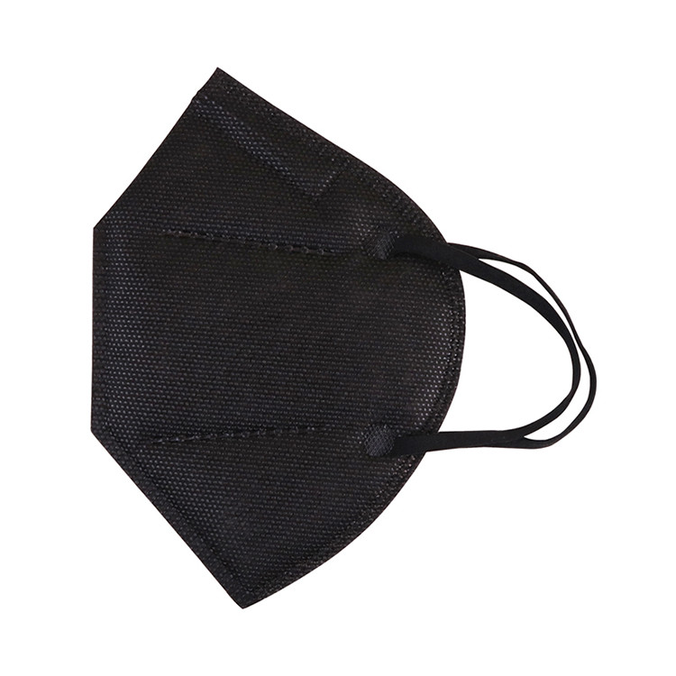 Quality Black Color Folding FFP2 Mask Antibacterial For Textile / Industry for sale