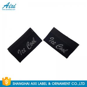 Quality Black Color Personalized Custom Fabric Labels For Clothes , Logo Design for sale