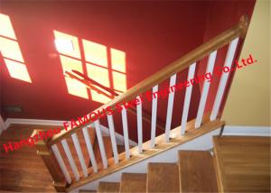 Quality Modern 1000mm Stair Hand Railings , 3FT Wooden Handrails For Indoor Stairs for sale