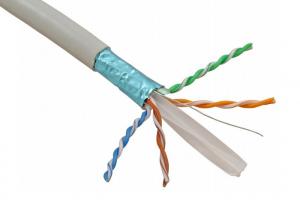 Quality CAT6 23AWG 4 Twisted Pair Bulk CAT Cable Color Coded High Speed For Data for sale