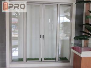 Quality Durable Entrance Aluminum Folding Doors , Thermal Break Lowe Sound Insulation Bi Fold Door for sale