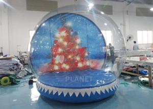Quality 0.65mm PVC  Inflatable Santa Snow Globe Ball Quadruple Stitching for sale