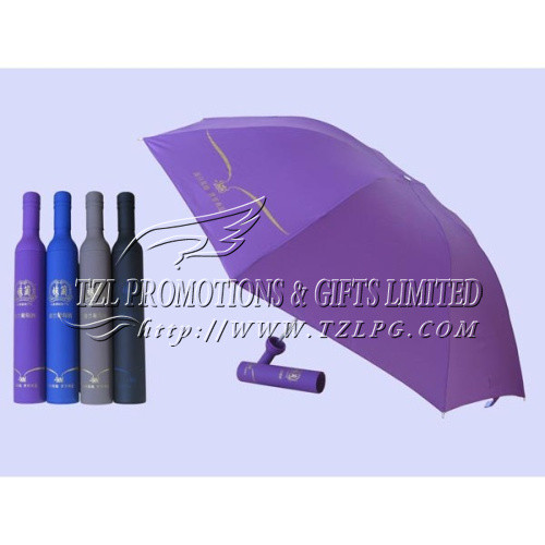 Quality Promotional Bottle Umbrellas, LOGO/OEM available folded Umbrella FD-B418 for sale