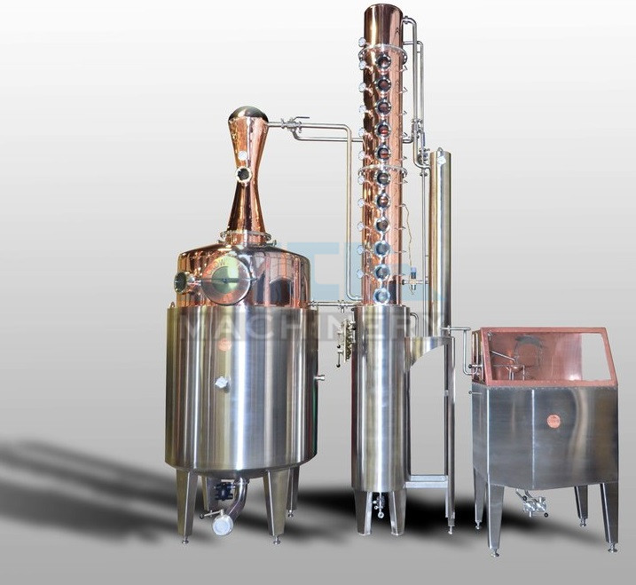 Quality 600L Moonshine/Whiskey/Vodka Copper Distiller Spirit Distiller for sale