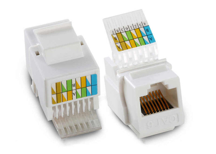 Quality Toolless LAN Cable Accessories RJ45 Connector / Jack For 8 Pin Solid Punch Down Type for sale
