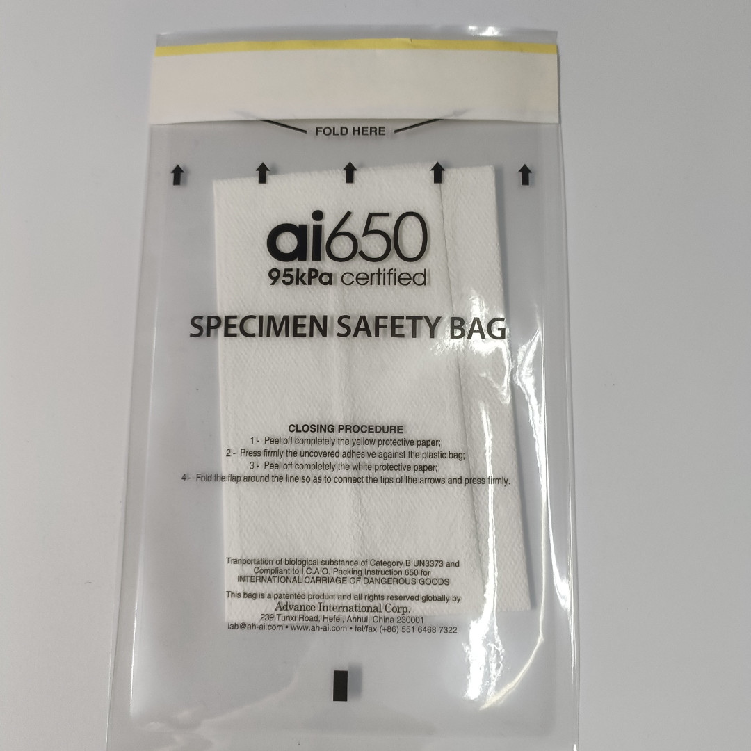 Quality Plastic Safety Lab Biohazard Specimen Bags For Sample Transport for sale