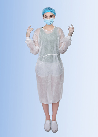 Quality Biodegradable Non Woven Medical Disposables Disposable Sterile Hospital Isolation Gown for sale