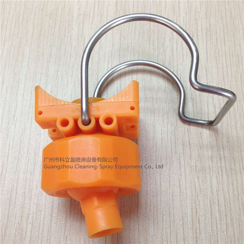 Quality Plastic adjustable ball clip-eyelet clamp spray nozzle for painting spraying, surface treatment for sale
