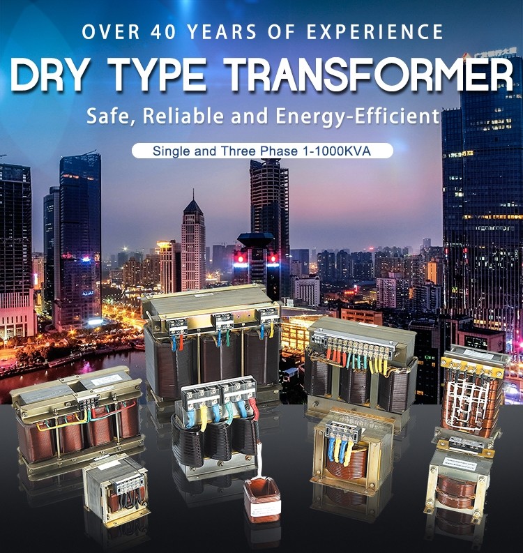 Quality Single And Three Phase Low Voltage Dry Type Transformer 1-1000kva Copper Alumnium for sale