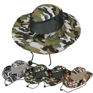 Quality Digital Printed Multi Panel Military Bucket Hat Camouflage Boonie Hat for sale