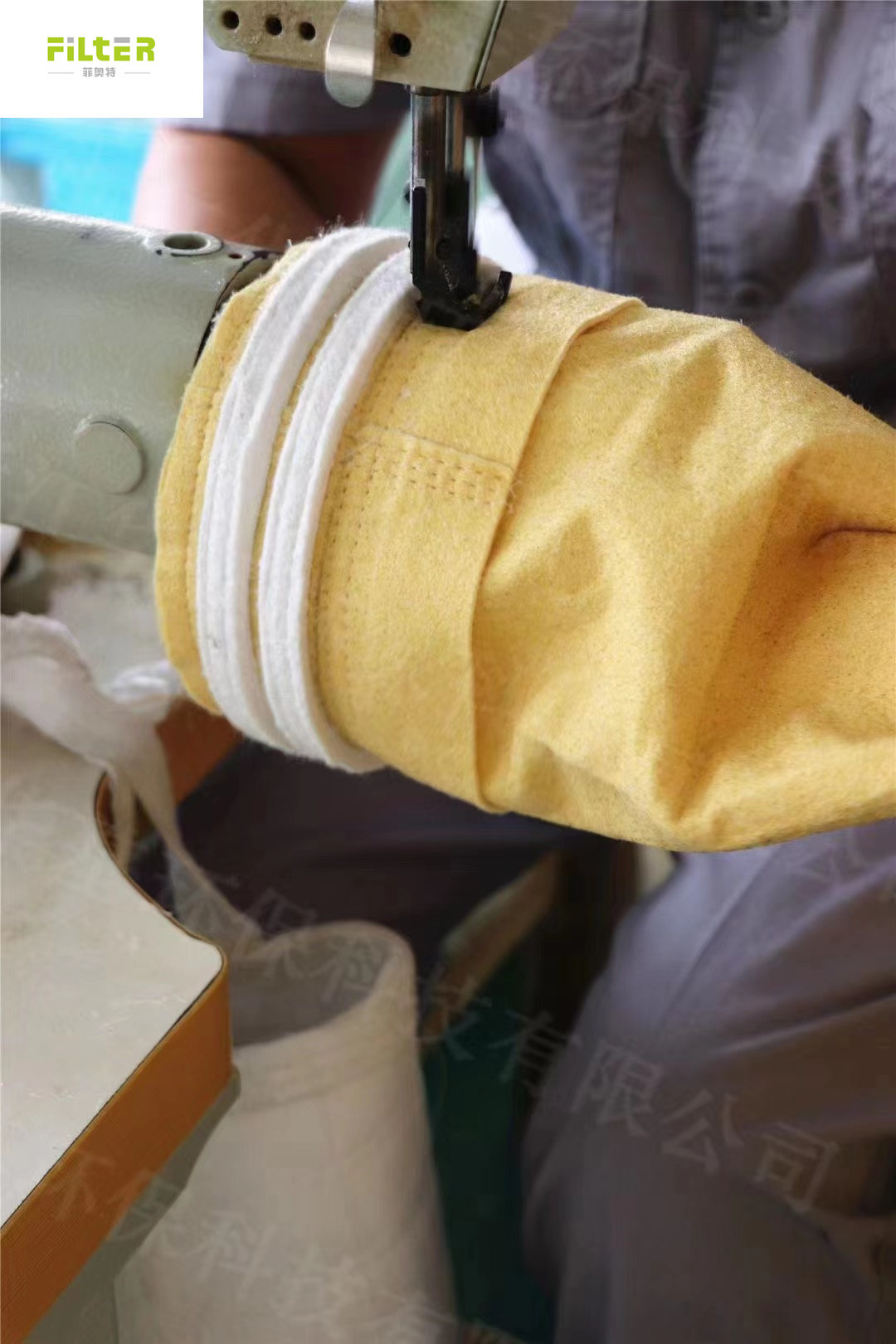 Quality P84 Polyimide Non Woven Felt Dust Collector Filter Bag For Cement for sale