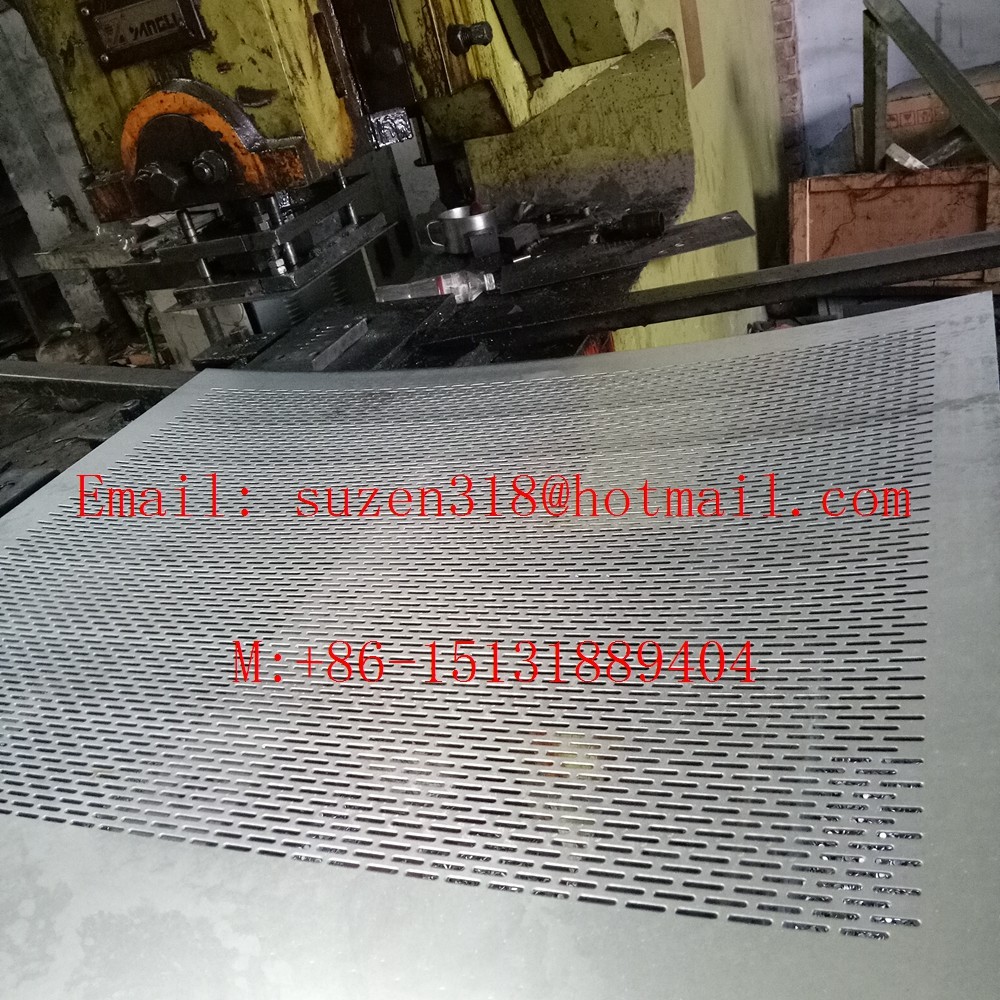 Quality oblong hole punch perforated sheet / rectangular metal hole punch for sale