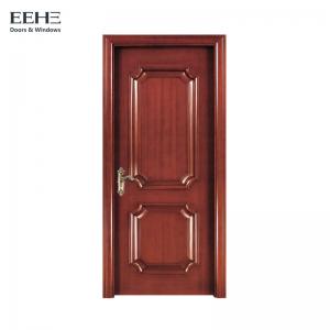 Quality Single Leaf Solid Wood French Doors Interior , Waterproof Solid Core Timber for sale