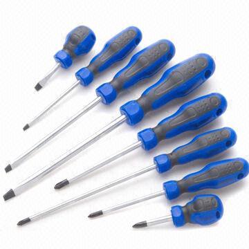 Quality 8-piece Screwdriver Set, PP and TPR Handle for sale