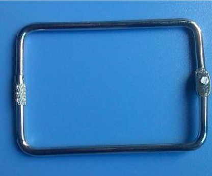 Quality Rectangle Screw lock Ring ,nickel finish,for binding equipment,binder rings for sale