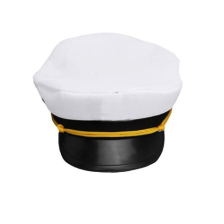 Quality Promotional White Sailor Captain Hat , Blank Captains Hat Personalized for sale