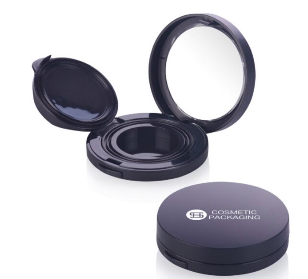 Quality Diamond Shape Air Cushion Foundation Case BB Cream With Mirror Round Pearl White for sale