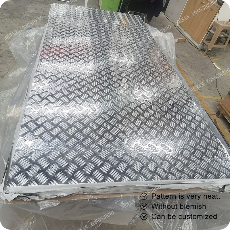5754 Aluminum Sheet 5 Bar 5mm 4x8 Sheet Aluminum Diamond Plate Embossing Aluminum Sheet Roll