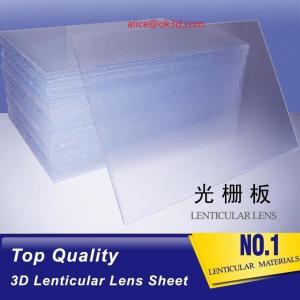Quality OK3D high quality GPPS 42LPI board 120x240cm, 2mm lenticular sheet for 3d and flip lenticular effect by injekt print for sale
