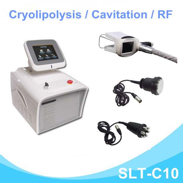 Quality Mini Cryotherapy Fat Freezining Machine With Cavitation / Radio Frequency for sale