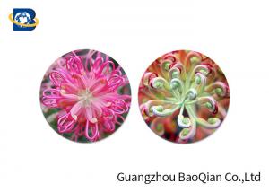 Quality Home Decoration 3D Lenticular Coasters Cup Placemat Beautiful Flower Pattern for sale