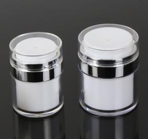 Quality Empty Airless Refillable Cosmetic Cream Jars Shatterproof for sale