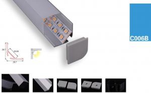 Quality LED Strips Aluminum Profile Anodized  6063 T5 Aluminum Alloy1M 2M 3M length for sale