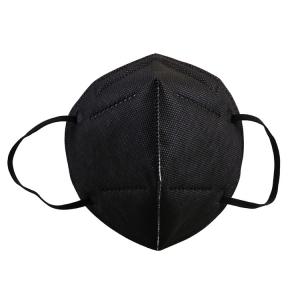 Quality Black Color Folding FFP2 Mask Antibacterial For Textile / Industry for sale