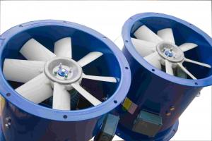 Quality Three Phase Sickle Blade 2900 rpm Industrial Axial Fan 400mm Blade for sale