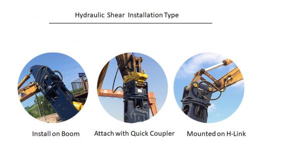 1100kg High-quality Hydraulic Excavator Shears NOK Hydraulic Scrap Cutter