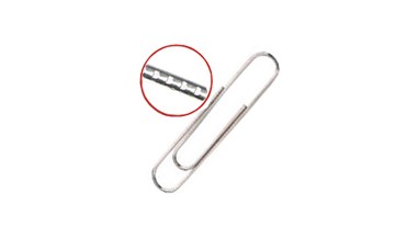 Quality Waved round nickel paper clips,office fancy paper clip for sale