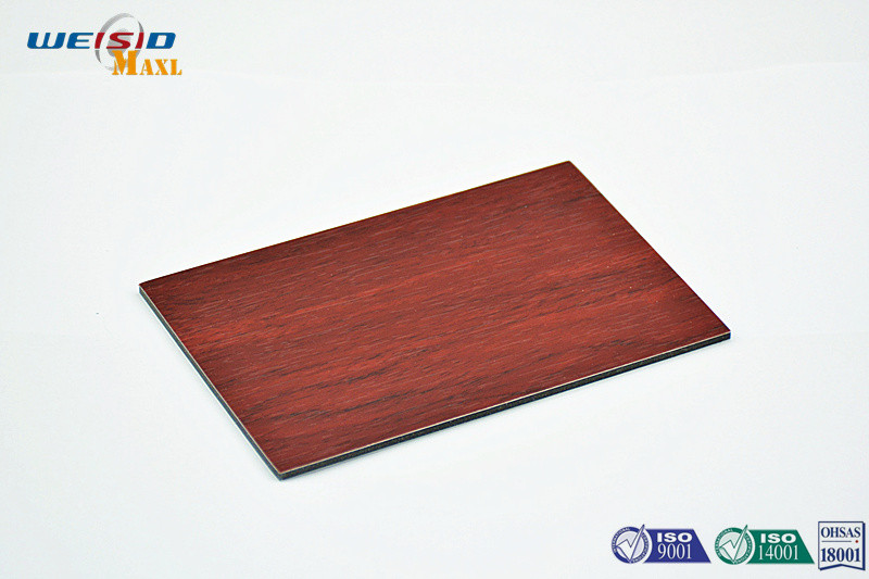 Quality Wood Grain Luxury Decorative Metal Wall Panels of Aluminium Composite for sale