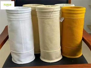 Quality Needled Fabric Fibreglass Membrane Cement Filter Bag High Temperature for sale