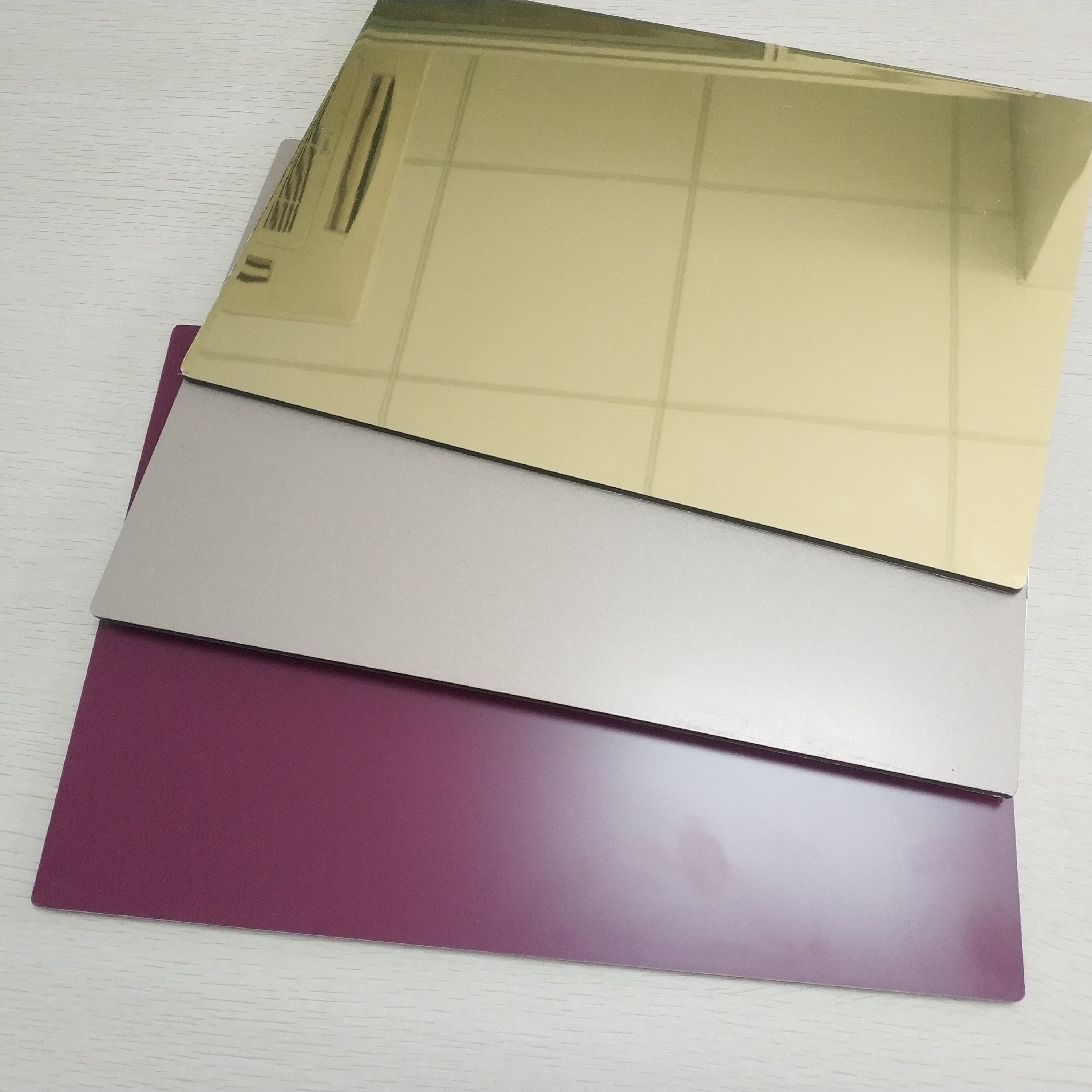 Quality High Reflective Rate Aluminum Mirror Sheet Glass Processing Anodized Stable for sale