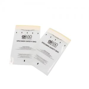 Quality Custom Zip Lock Medical Transport Biohazard Specimen Bag Biodegradable for sale