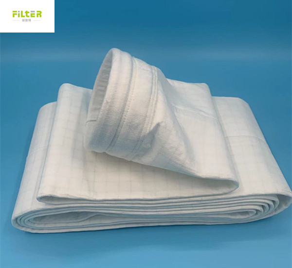 Quality Spun Bonded Polyester Anti Static Filter Bag For Steel Plant for sale