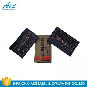 Quality Clothes Brand Woven Clothing Label Tags , Customized Garment Private Lable for sale
