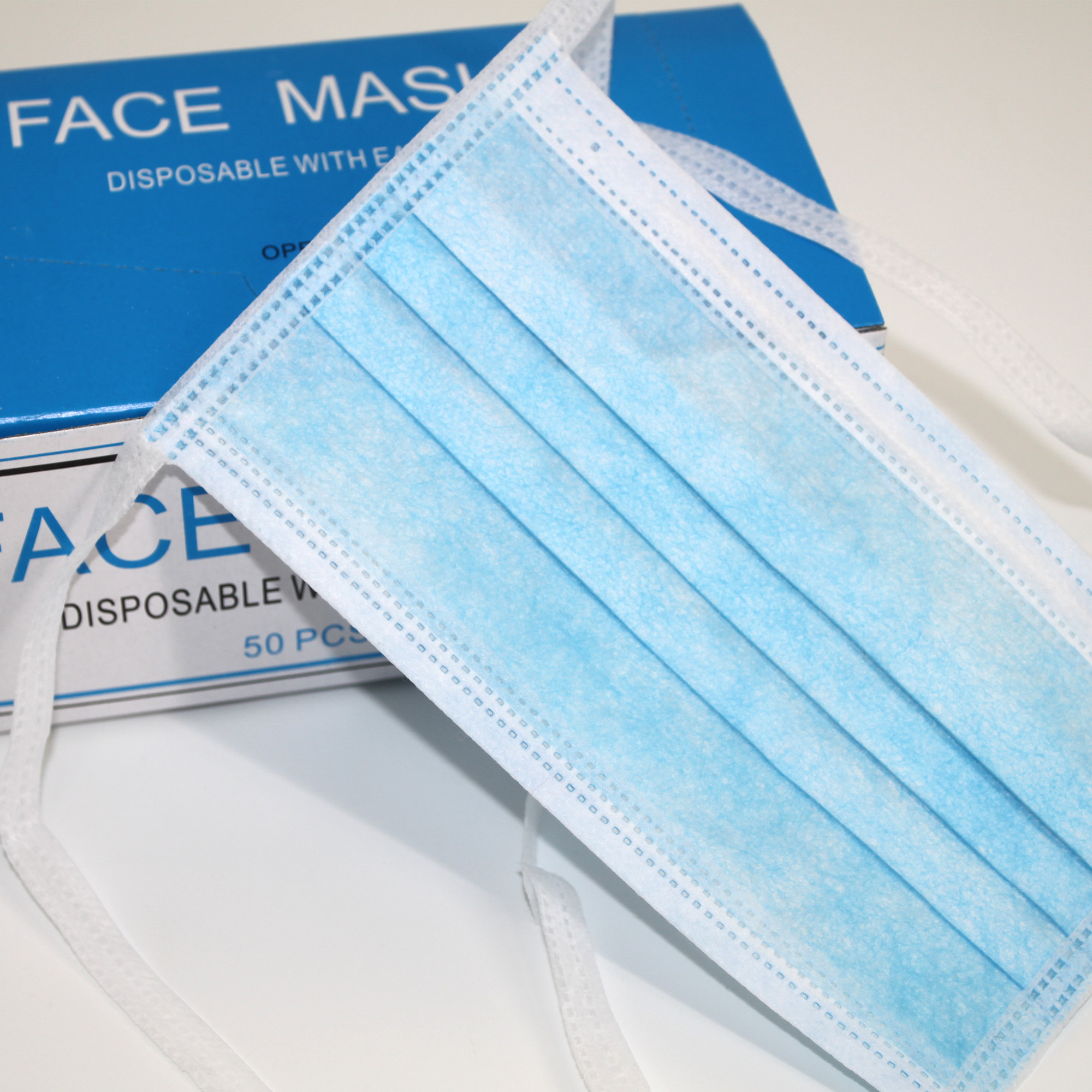 Quality Disposable String tie-on on the back 3ply protective surgical non woven face mask tie on 3-ply face mask for sale