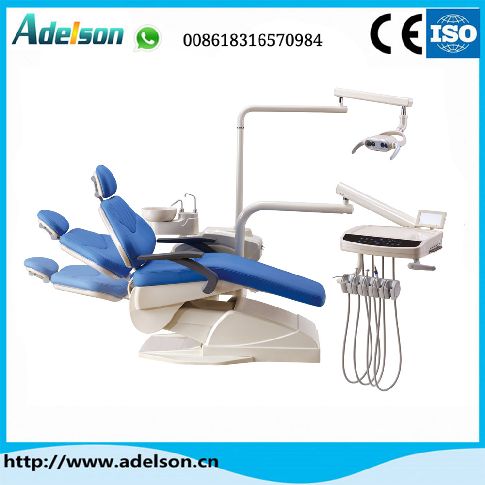 Quality Hot sale electrical dental chair unit with down-mounted instrument tray for sale