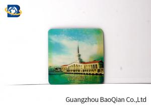 Quality Round / Square Shape Custom Drink Coasters 3D Lenticular UV Offset CMYK Printing for sale