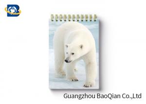 Quality Polar Bear Animal Custom Spiral Notebooks School Stationery Set 3D Printing Cover for sale