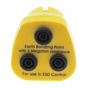 Quality 1M resistor 3X4MM Banana sockets yellow ESD Earth bonding plug for sale