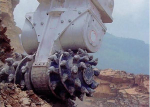 ODM Rock Grinder Attachment For Excavator Drum Cutter 850kg