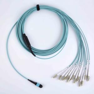 Quality Low Water Peak Fiber Optic Patch Cable MTP / MPO To LC Harness High Precision for sale