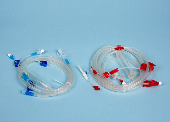 Quality PVC Material Hemodialysis Blood Lines Infusion Injection Blue And Red Color for sale
