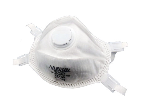 Quality White Color Valved Respirator Mask , N95 Respirator With Exhalation Valve for sale