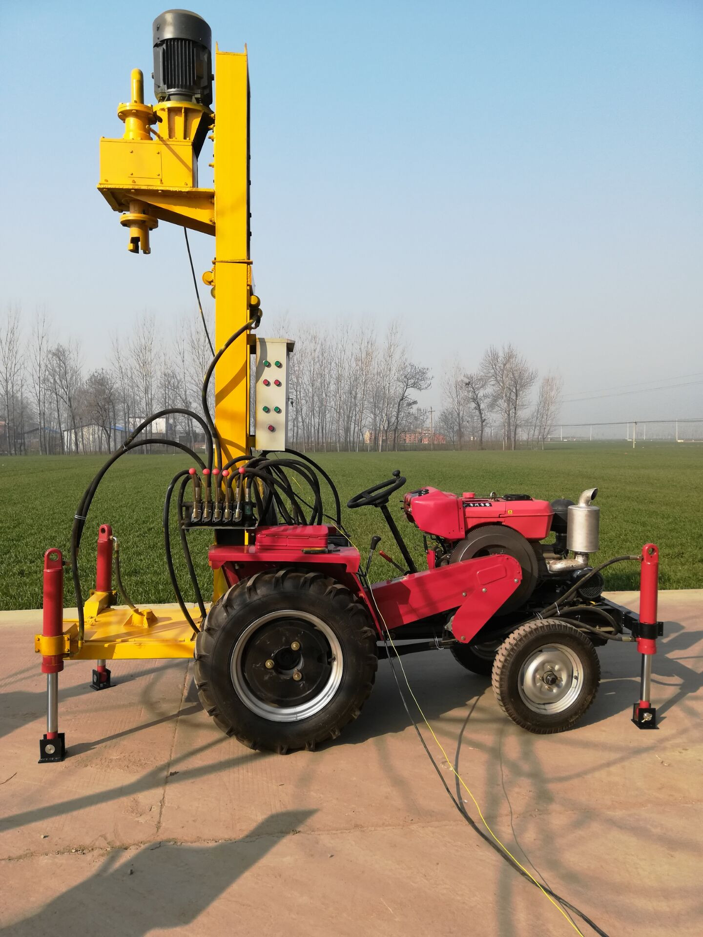 Quality 36Hp Tractor Mounted 150m Well Drilling Machine With Diesel Engine for sale