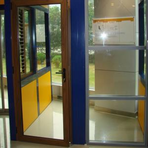 Quality Double Glass Aluminum Hinged Door for sale