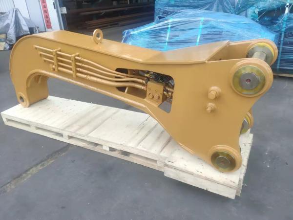 Yellow 42CrMo Sheet Pile Hammer 120 Ipm Sheet Piling Attachment For Excavator