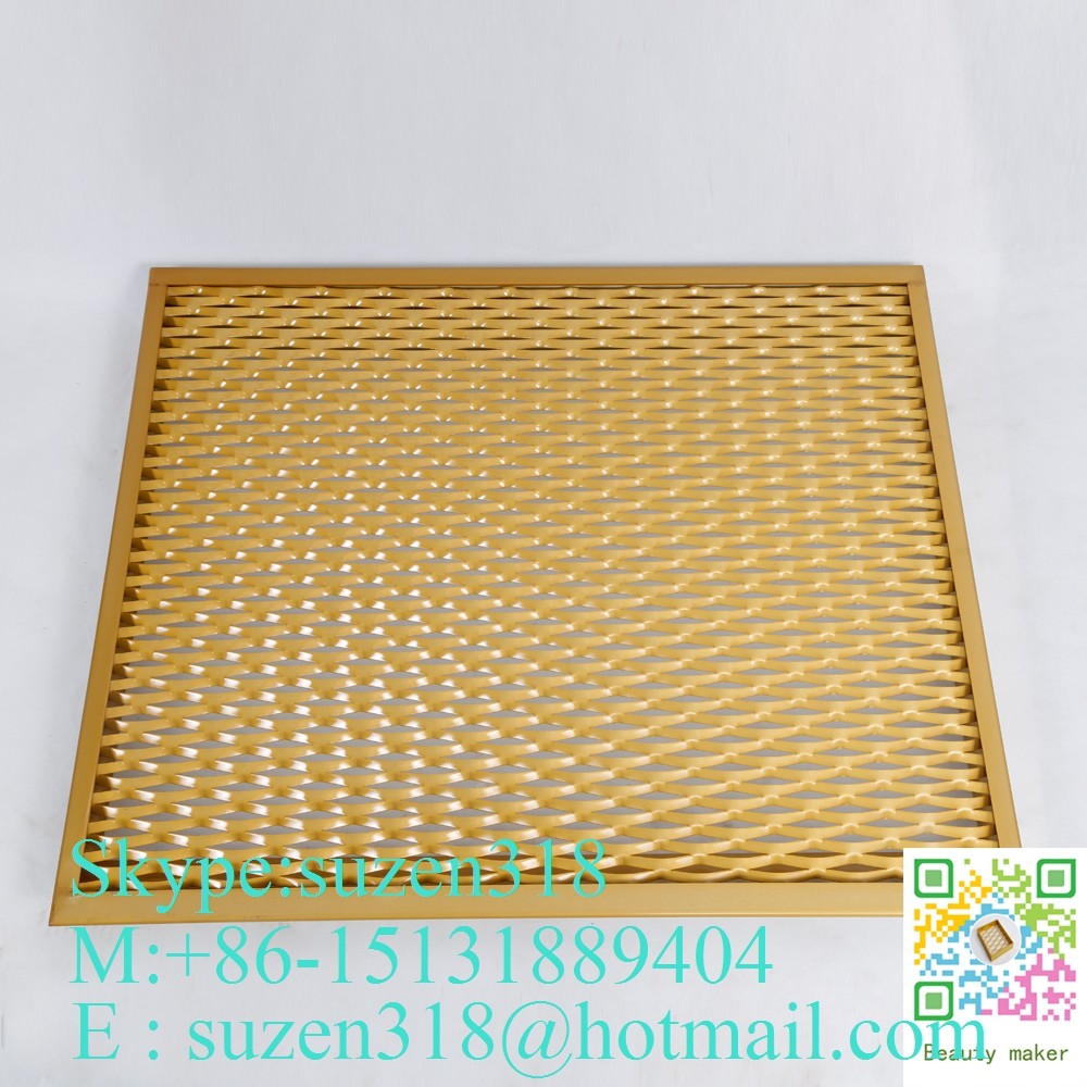 Quality expandable sheet metal diamond mesh / 1.22 x 2.44 m expanded metal for sale